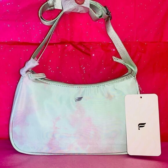 Fabletics MZ Mini Shoulder Bag Aloe Ethereal Tie-Dye Print Adjustable Strap - Picture 3 of 16